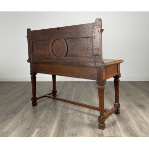 Antique 19th Century Side Table / Console Table In Oak