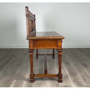 Antique 19th Century Side Table / Console Table In Oak