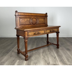 Antique 19th Century Side Table / Console Table In Oak