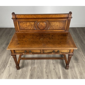 Antique 19th Century Side Table / Console Table In Oak