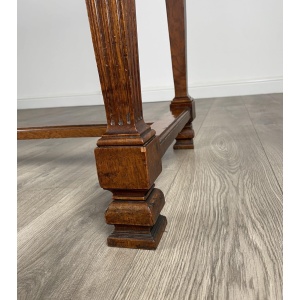 Antique 19th Century Side Table / Console Table In Oak