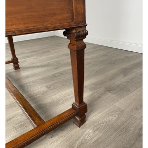 Antique 19th Century Side Table / Console Table In Oak