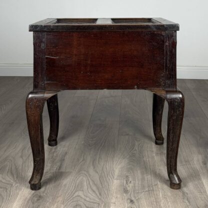 Antique 18th Century Unusual Box On Stand In Oak - Image 6