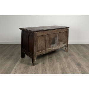 Antique 18th Century Carved Oak Coffer / Blanket Box