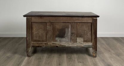 Antique 18th Century Carved Oak Coffer / Blanket Box - Image 5