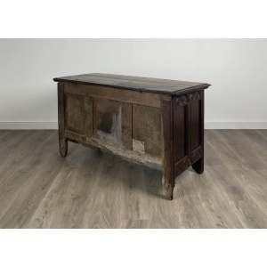 Antique 18th Century Carved Oak Coffer / Blanket Box
