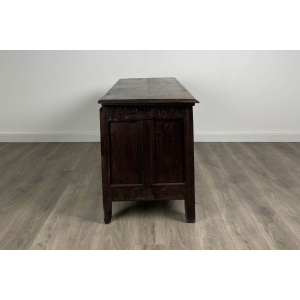 Antique 18th Century Carved Oak Coffer / Blanket Box