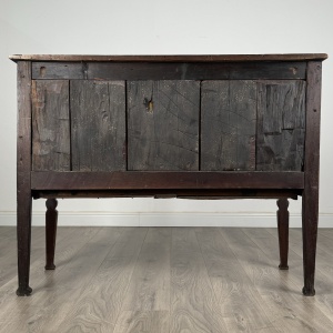 Antique 18th Century Carved Sideboard In Walnut