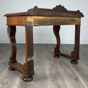 Antique 19th Century Console Table / Side Table In Oak