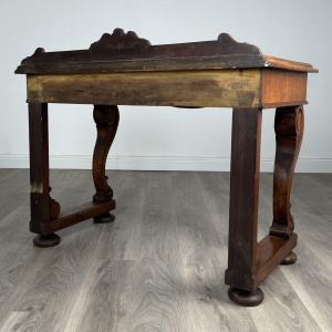 Antique 19th Century Console Table / Side Table In Oak