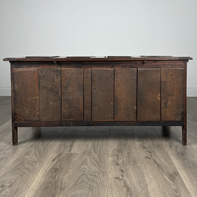 Antique 20th Century Coffer In Oak - Image 5