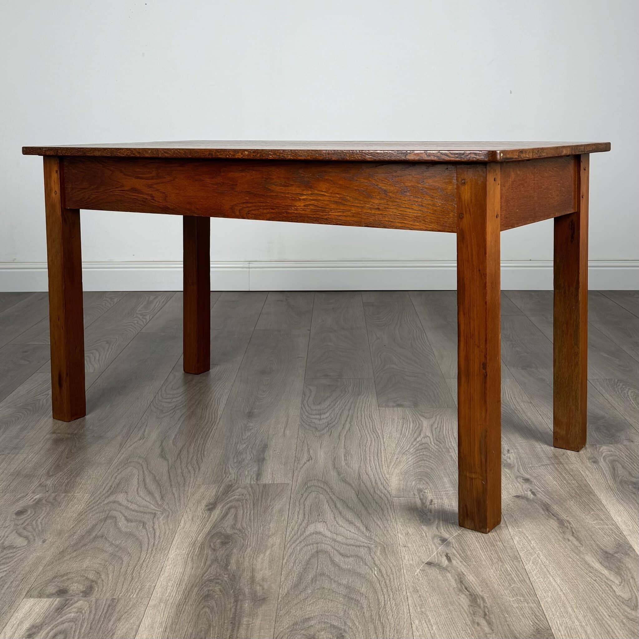 Antique 20th Century Side Table / Coffee Table In Oak
