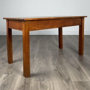 Antique 20th Century Side Table / Coffee Table In Oak