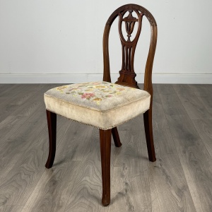 Antique 20th Century Set Of 6 Hepplewhite Style Dining Chairs