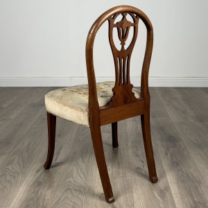 Antique 20th Century Set Of 6 Hepplewhite Style Dining Chairs