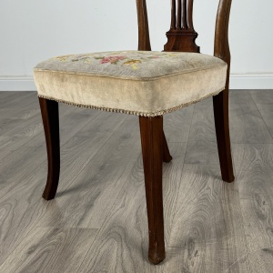 Antique 20th Century Set Of 6 Hepplewhite Style Dining Chairs