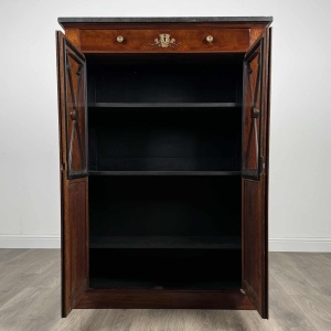 Antique 19th Century French Display Cabinet In Mahogany