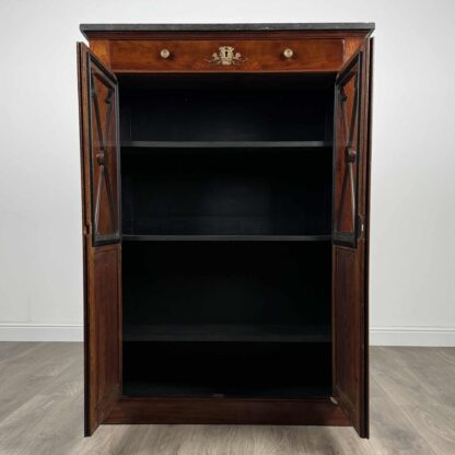 Antique 19th Century French Display Cabinet In Mahogany - Image 2