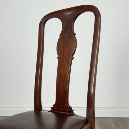 Antique 20th Century Set Of 6 Queen Anne Style Dining Chairs - Image 5
