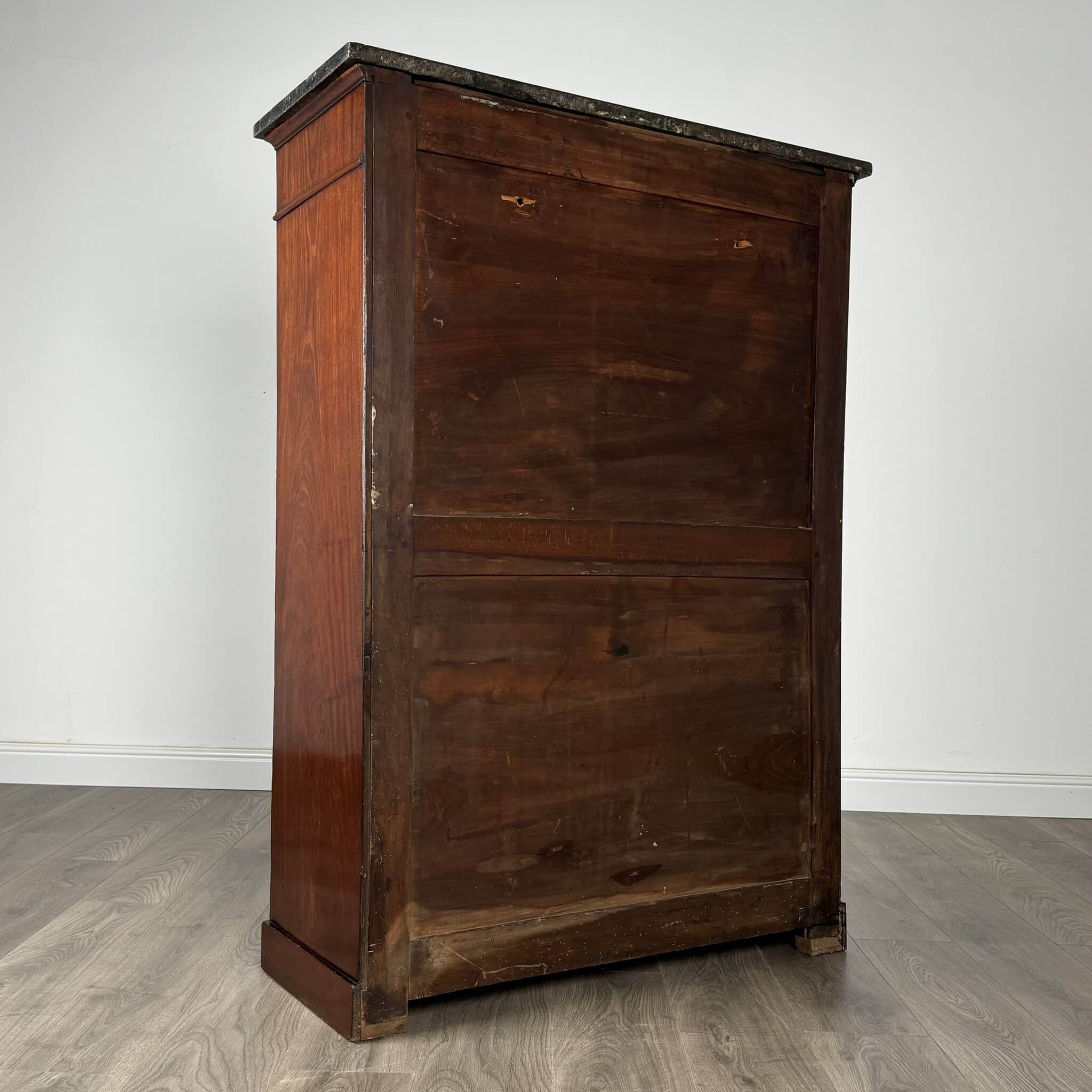 Antique 19th Century French Display Cabinet In Mahogany