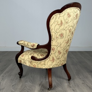 Antique 19th Century Armchair In Mahogany