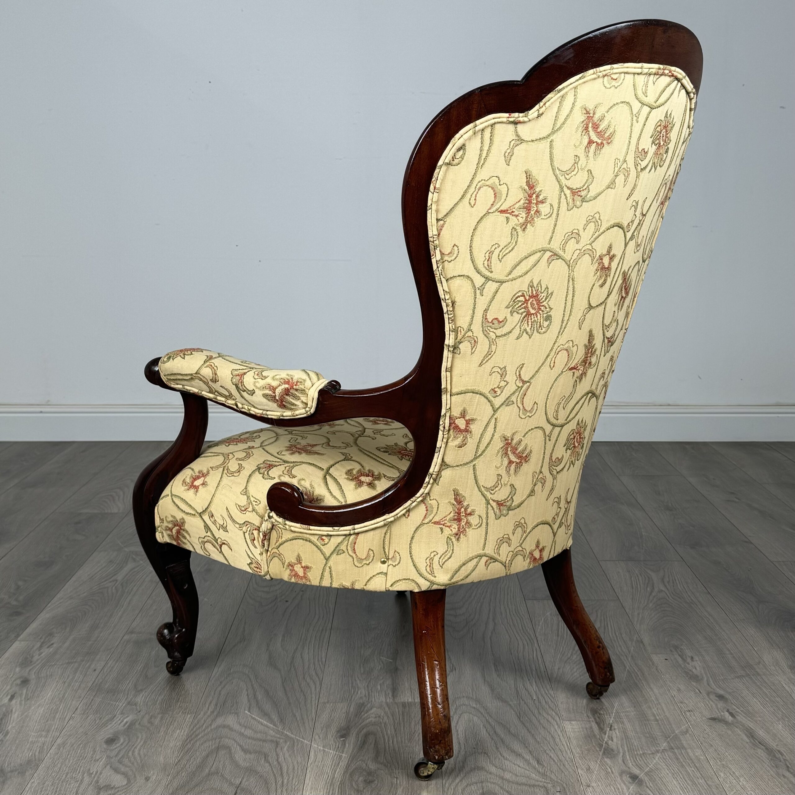 Antique 19th Century Armchair In Mahogany