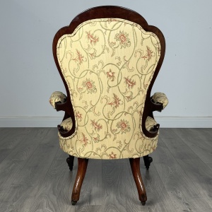 Antique 19th Century Armchair In Mahogany