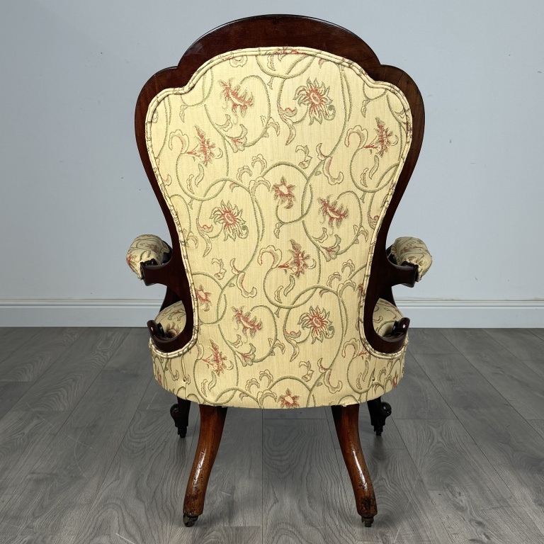 Antique 19th Century Armchair In Mahogany - Image 4