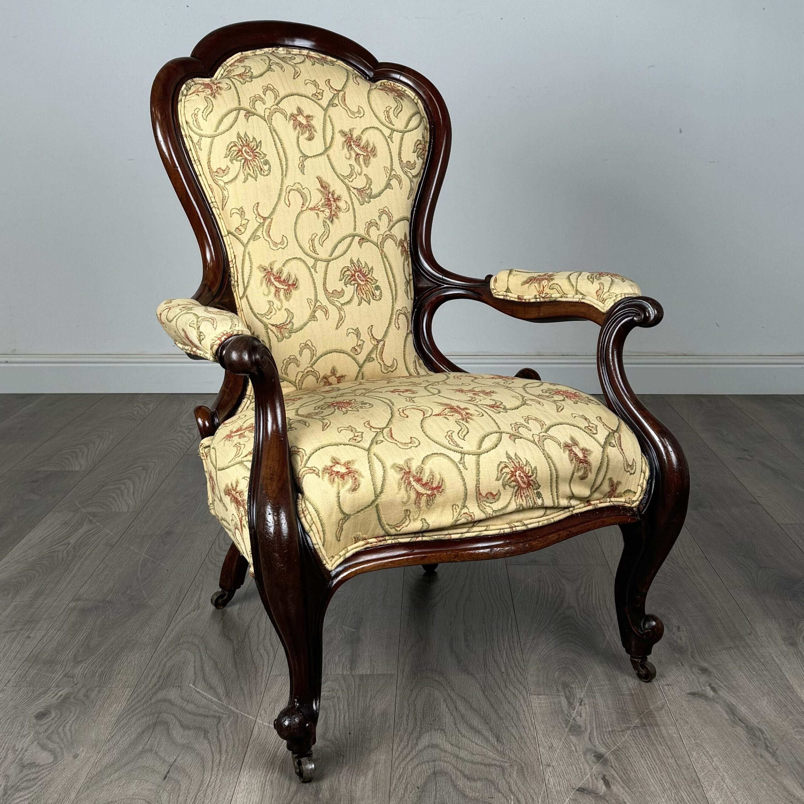 Antique 19th Century Armchair In Mahogany