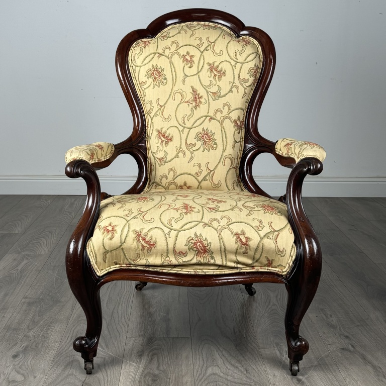 Antique 19th Century Armchair In Mahogany - Image 8