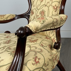 Antique 19th Century Armchair In Mahogany