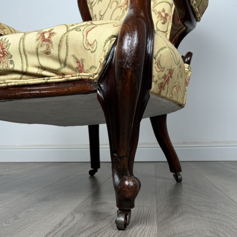 Antique 19th Century Armchair In Mahogany - Image 11