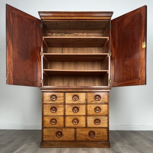 Antique 19th Century Fine Quality Cupboard In Mahogany