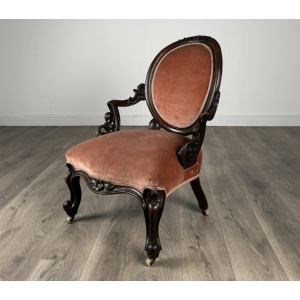Antique 19th Century Armchair In Mahogany