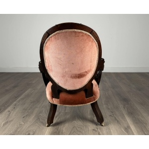 Antique 19th Century Armchair In Mahogany