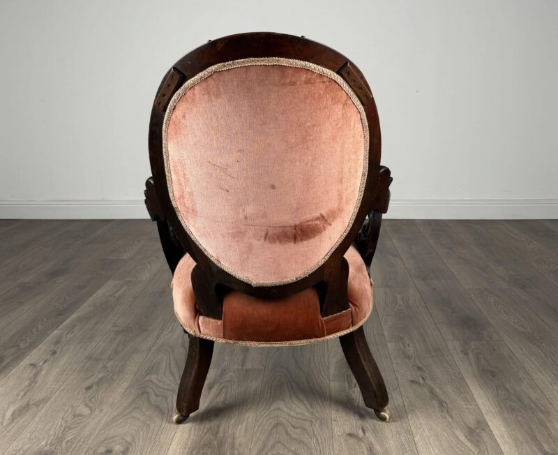 Antique 19th Century Armchair In Mahogany