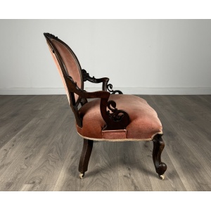 Antique 19th Century Armchair In Mahogany