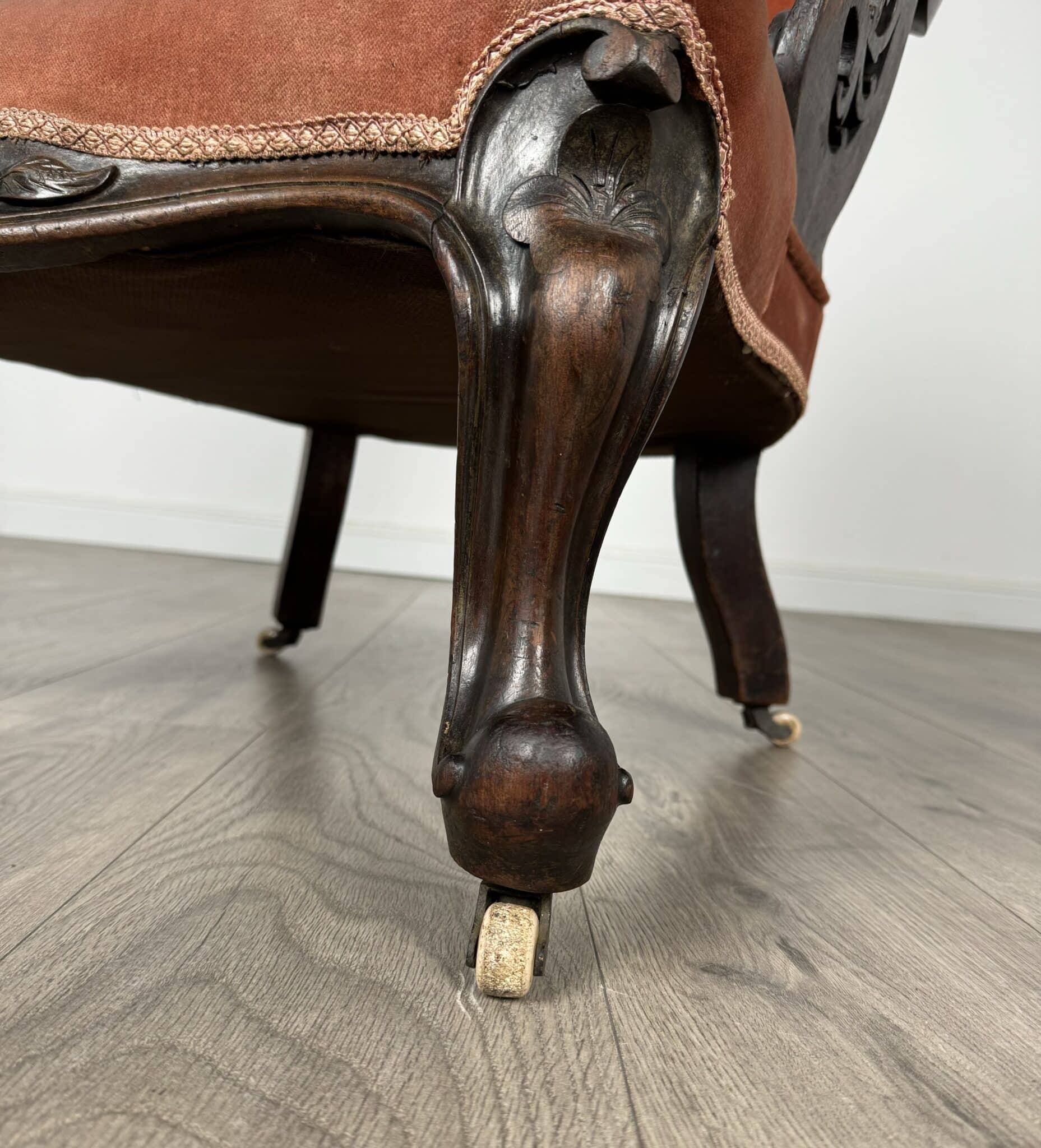 Antique 19th Century Armchair In Mahogany