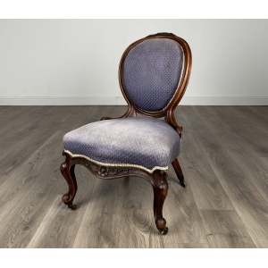 Antique 19th Century Nursing Chair / Armchair In Mahogany