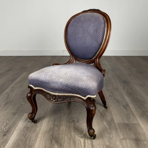 Antique 19th Century Nursing Chair / Armchair In Mahogany