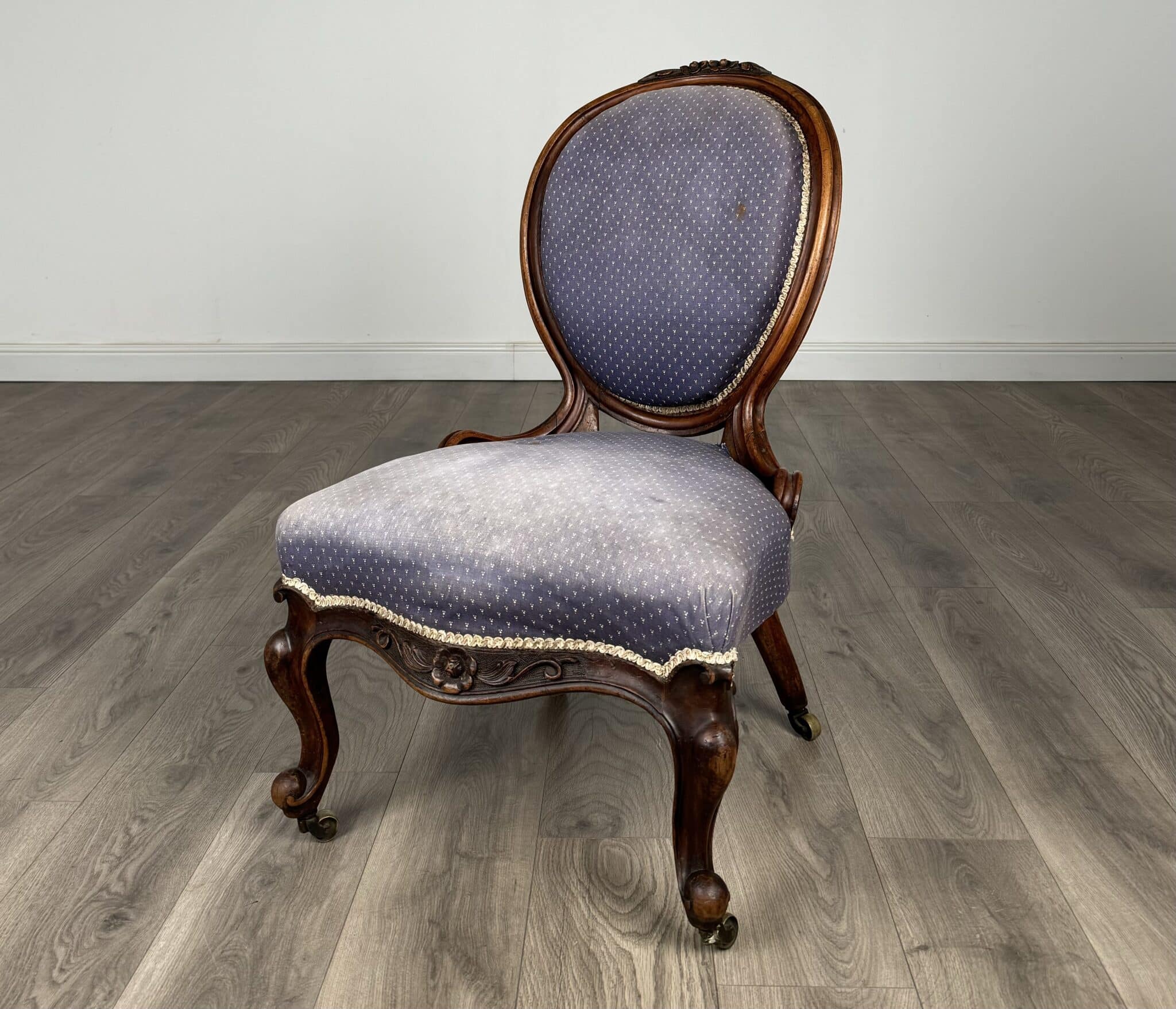 Antique 19th Century Nursing Chair / Armchair In Mahogany