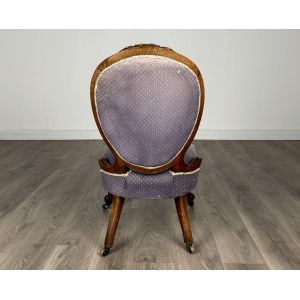 Antique 19th Century Nursing Chair / Armchair In Mahogany