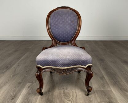 Antique 19th Century Nursing Chair / Armchair In Mahogany - Image 6