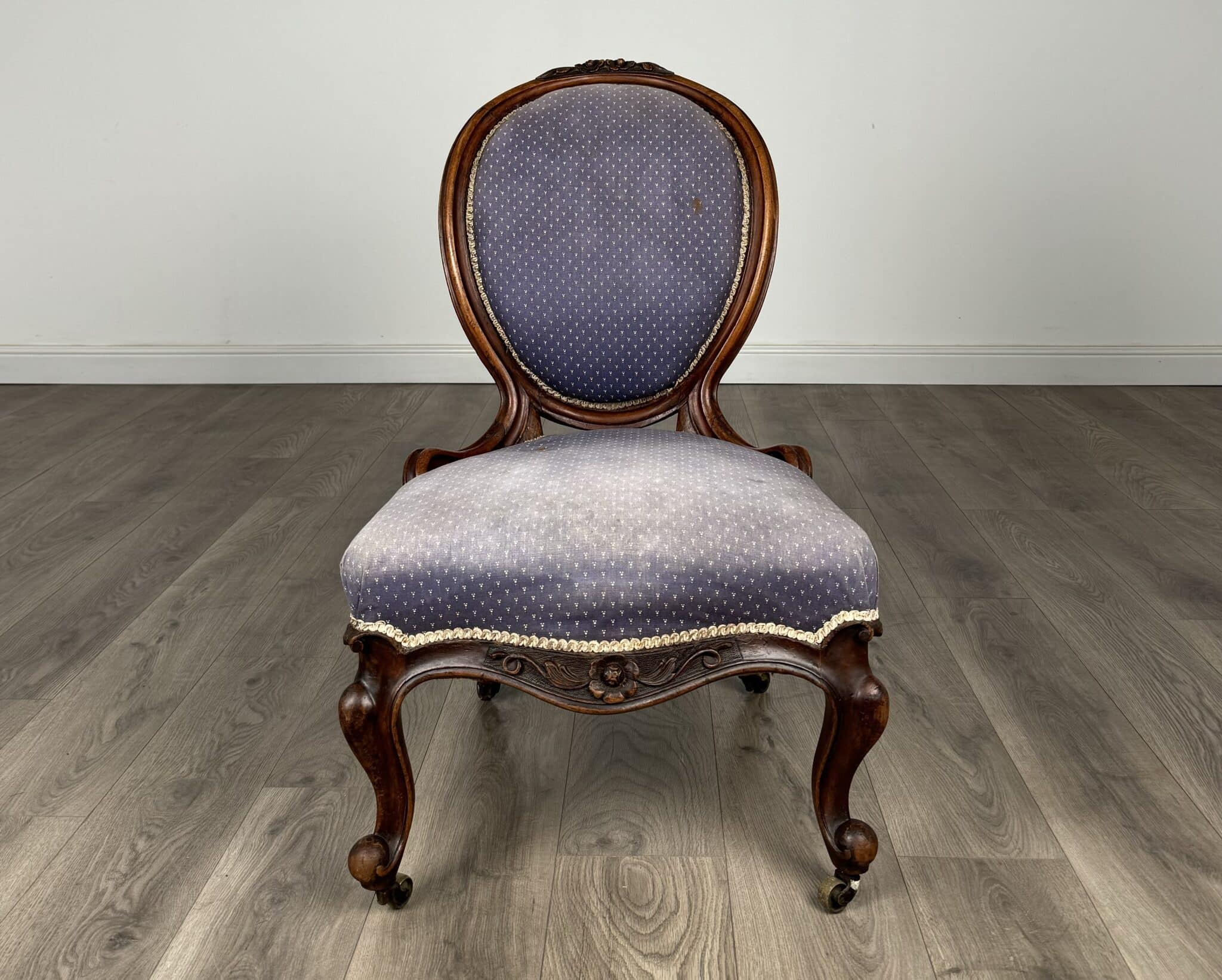 Antique 19th Century Nursing Chair / Armchair In Mahogany