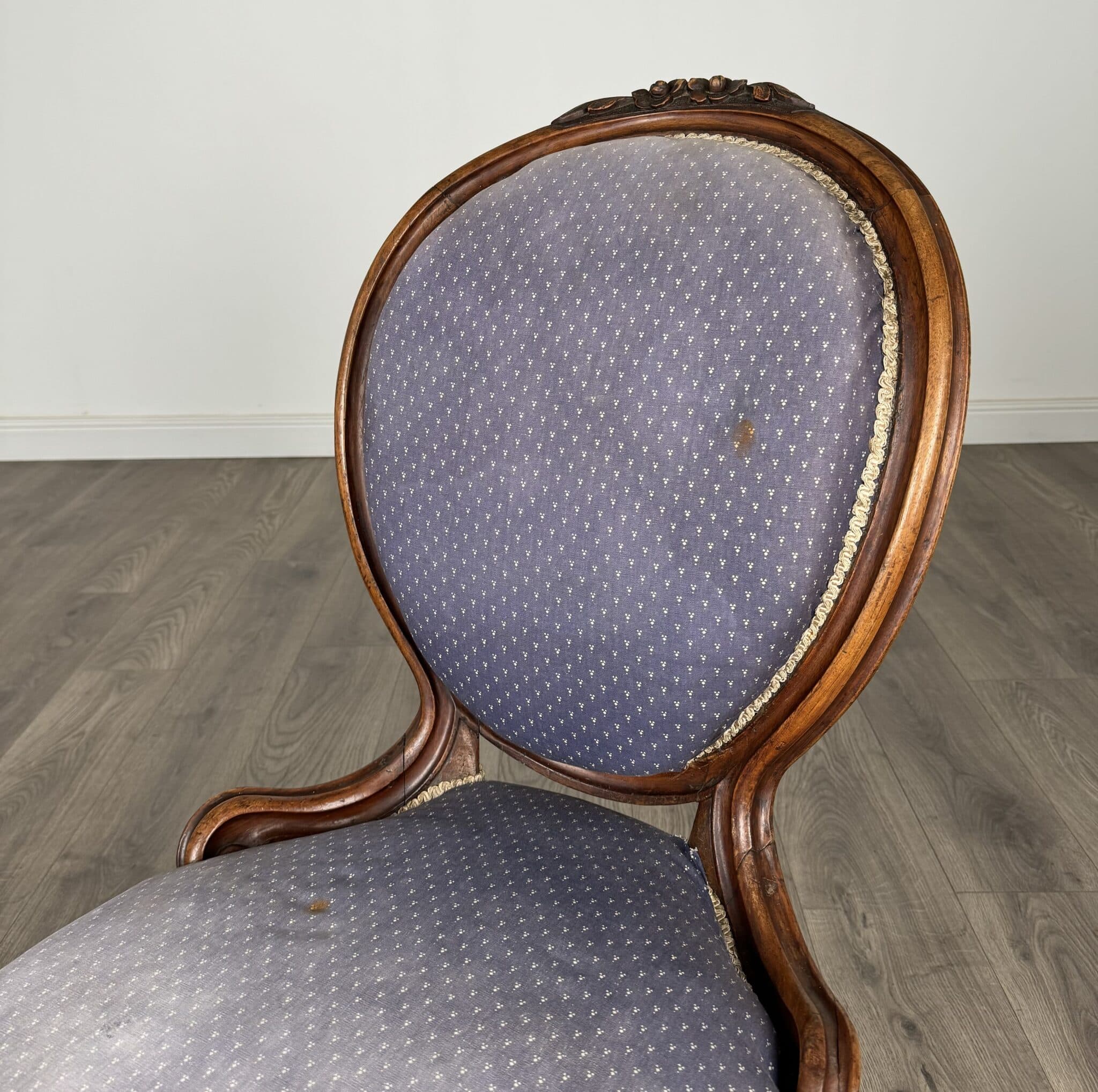 Antique 19th Century Nursing Chair / Armchair In Mahogany
