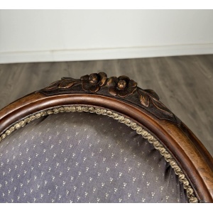 Antique 19th Century Nursing Chair / Armchair In Mahogany