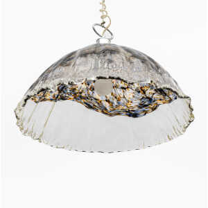 Attributed to AV Mazzega Mid-Century Modern Italian Murano Glass Pendant, 1970s