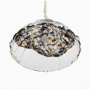 Attributed to AV Mazzega Mid-Century Modern Italian Murano Glass Pendant, 1970s