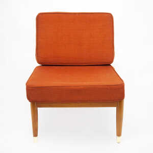 Swedish Beech Low Lounge Chair By Folke Ohlsson For Dux, 1960s