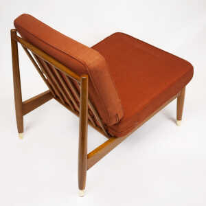 Swedish Beech Low Lounge Chair By Folke Ohlsson For Dux, 1960s